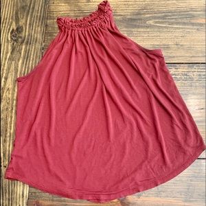 Loft Women’s Burgandy Sleeveless Top (SP)